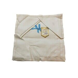 Vintage York Street Tea Set Linens Napkins Cloth Made In Ireland New